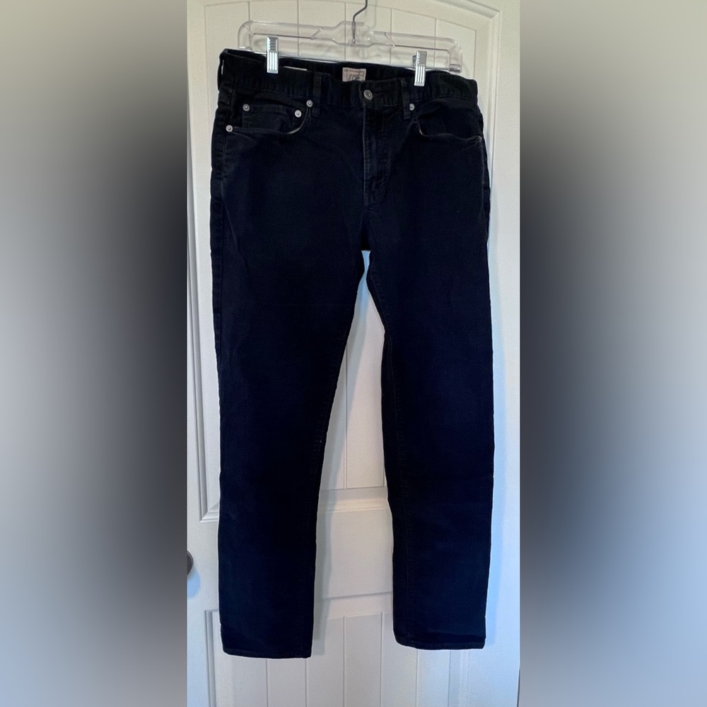 J. Crew Corduroy Navy/Black Pants Style 484 W32 L32